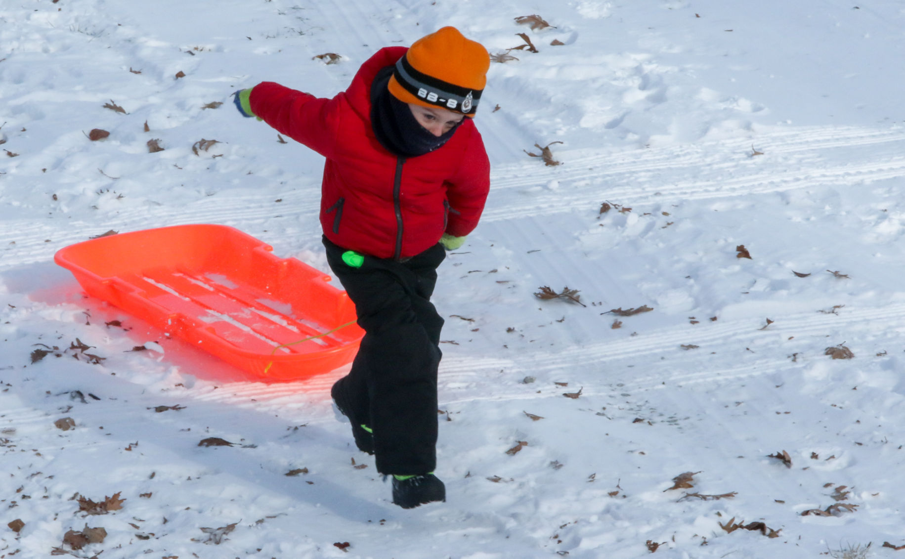 Sledding at the Lake County Fairgrounds